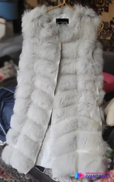 Меховая жилетка из песца!