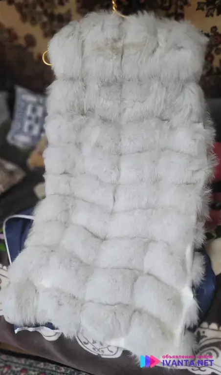 Меховая жилетка из песца!