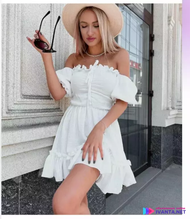 Новое белое платье!