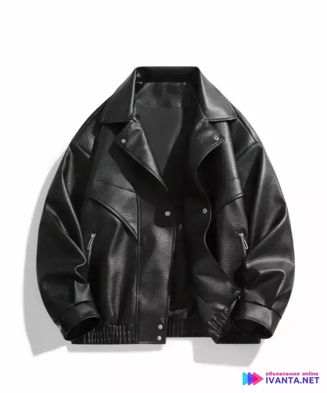 Стильный черный бомбер oversize!