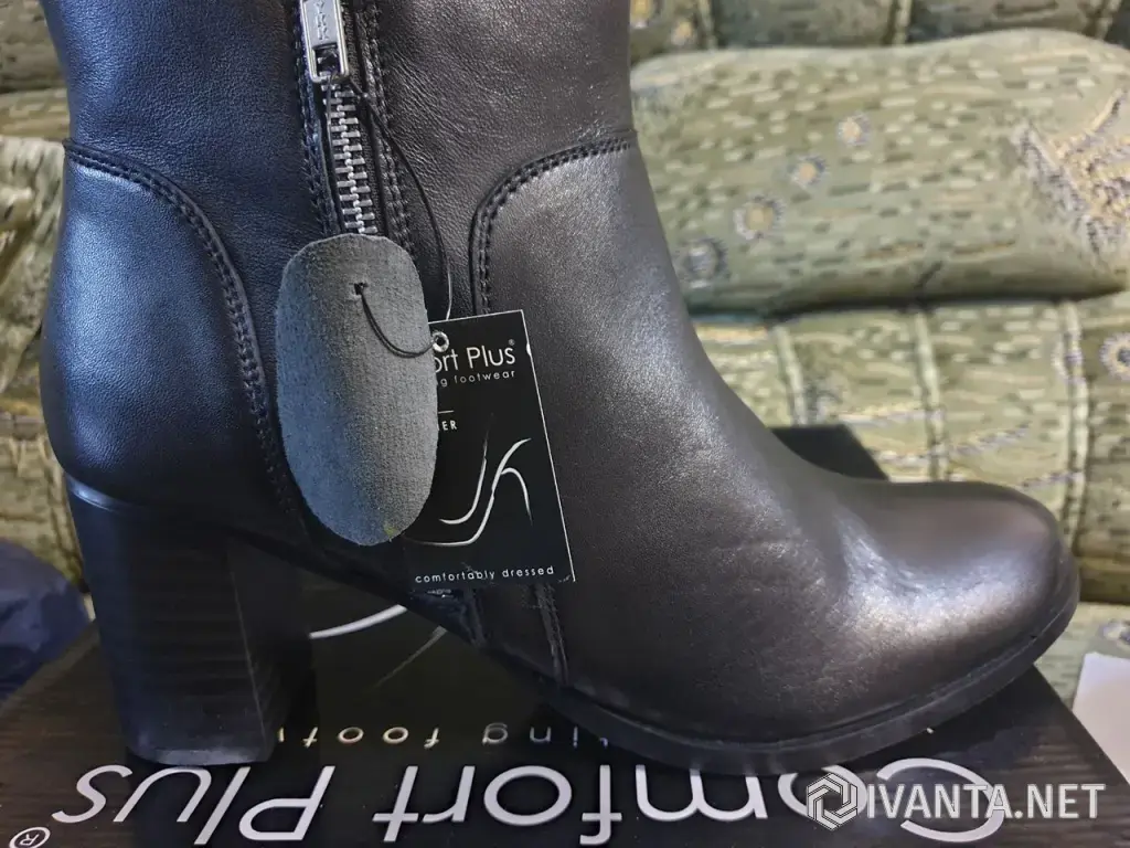 Женские новые кожаные весенне-осенние полусапожки!