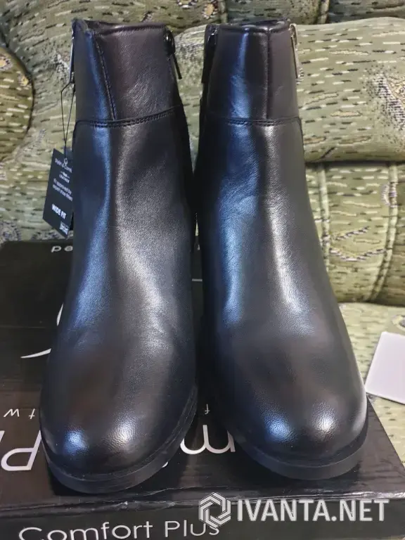 Женские новые кожаные весенне-осенние полусапожки!