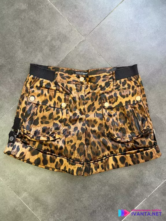 Dolce Gabbana винтажные леопардовые шорты!