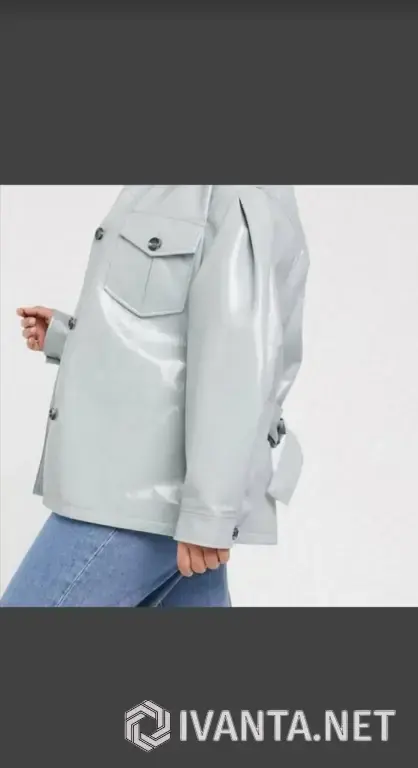 Модная виниловая куртка пиджак!