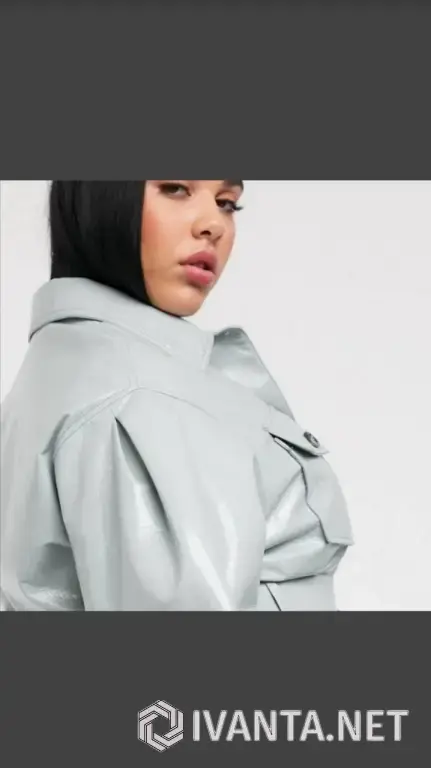 Модная виниловая куртка пиджак!