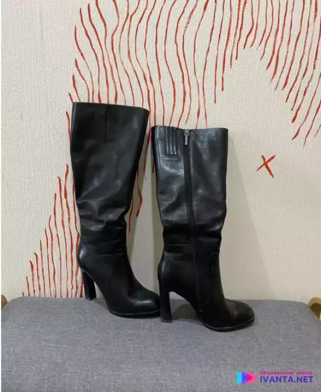 Сапоги женские кожаные высокие 40 Calipso