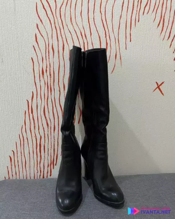Сапоги женские кожаные высокие 40 Calipso