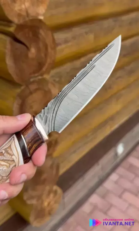 Мощный нож ручной работы