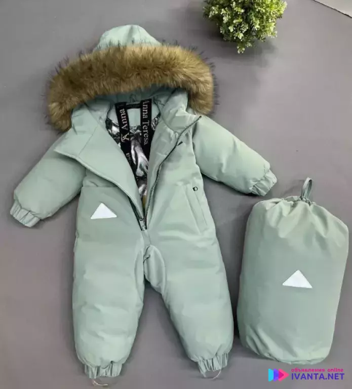 Комбинезон зимний для девочек 86 92 98 104 110