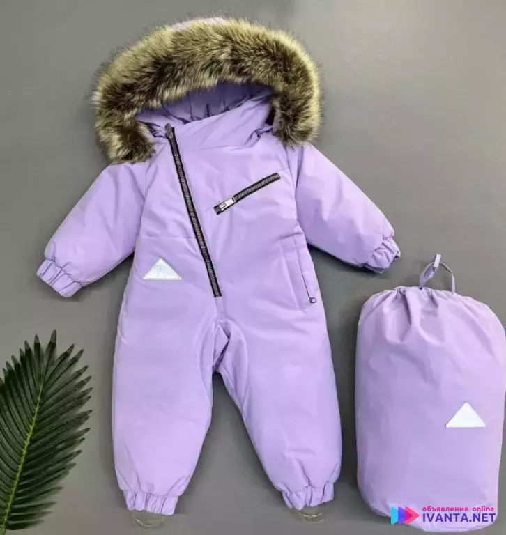 Комбинезон зимний для девочек 86 92 98 104 110