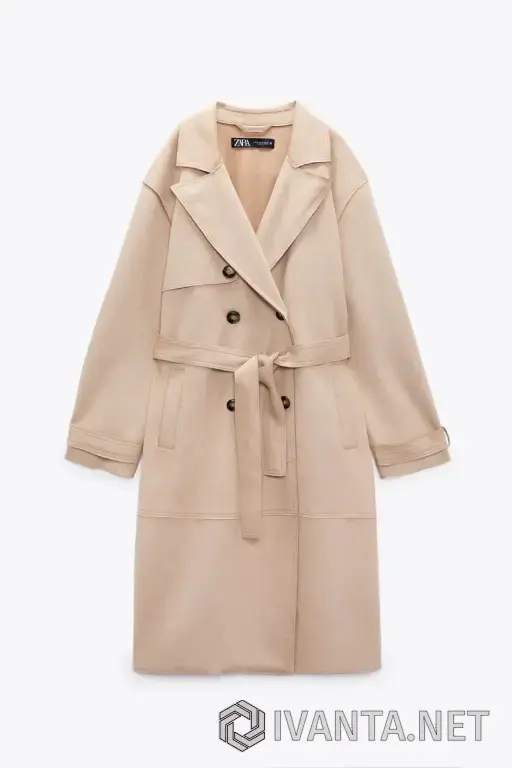 Двубортный тренч с воротником!