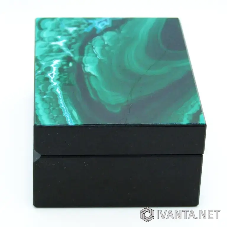 Малахит с Хризоколлой - Коллекционная Шкатулка