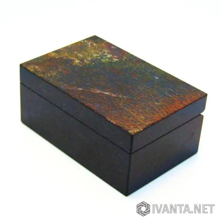 Динозавр - Коллекционная Шкатулка из окаменевшей кости - камня Динобон