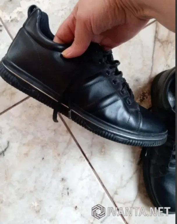 Мужские кожаные полуботинки спортивные