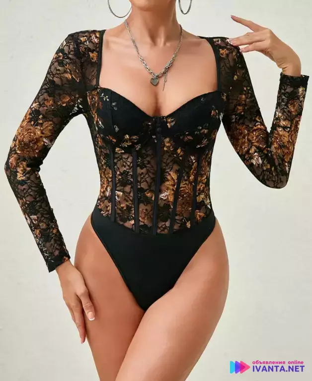 Женский Боди в Винтажном Стиле!