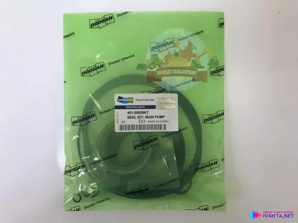 Ремкомплект уплотнений основного насоса Doosan 401-00059KT (401107-01037)