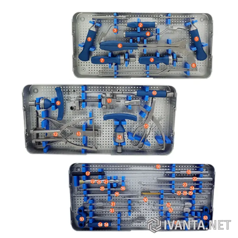A44000 Набор инструментов MIS PLUS спинальная фиксация