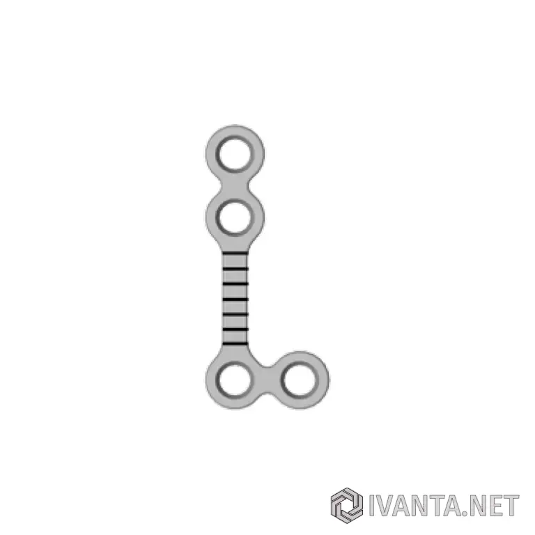 Пластина 90° L-образная