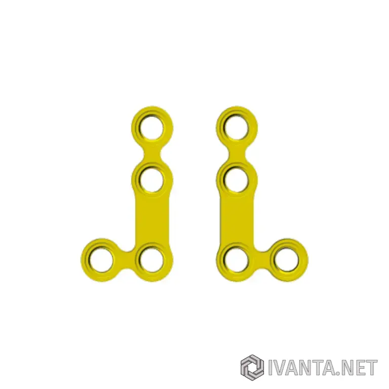 Пластина L-образная с широким центром