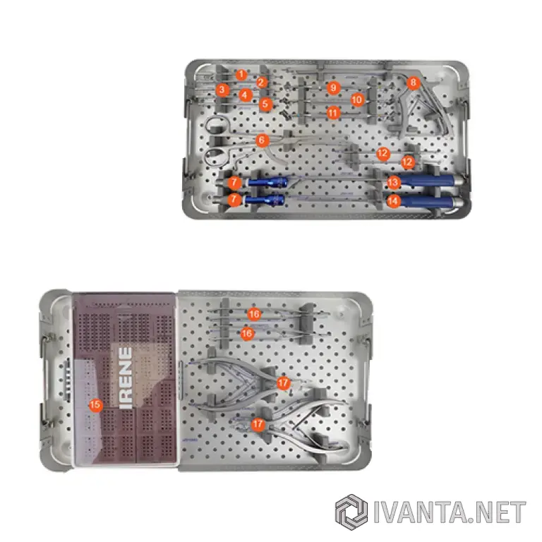 JZ010000 набор инструментов для задней шейной ламинопластики