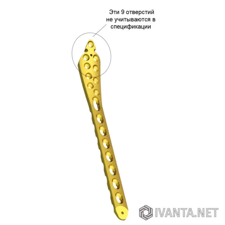 3.5мм Блокированная дистальная медиальная мыщелковая пластина