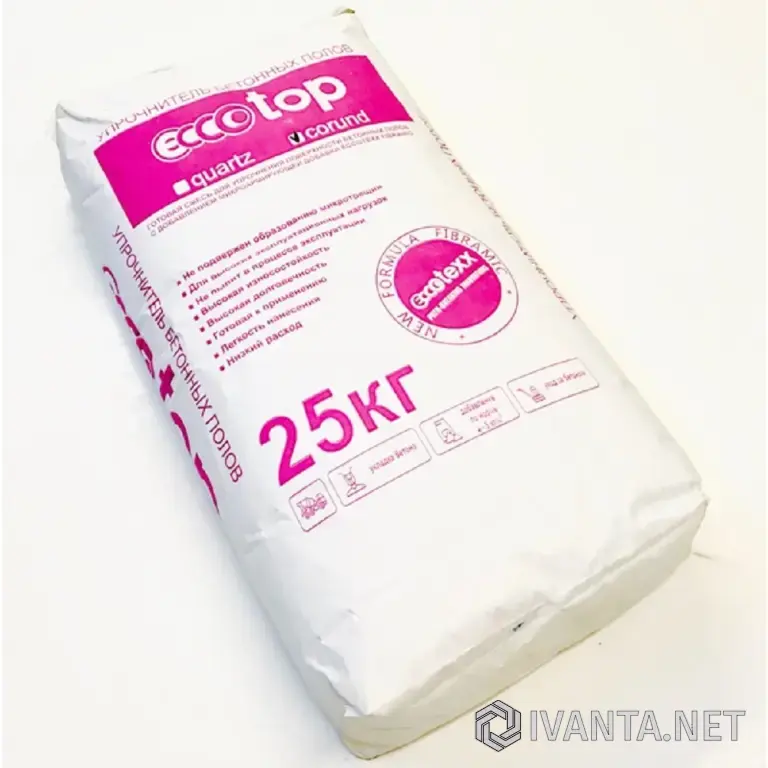 EccoTop. Упрочнитель поверхности бетонного пола с микрофиброй