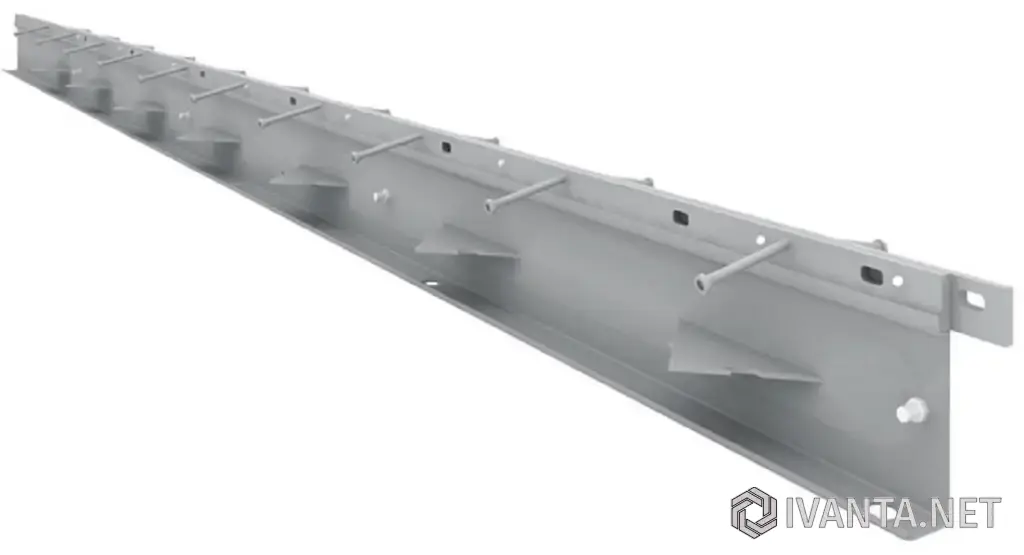 Несъёмная опалубка для бетонного пола. Закладной профиль. Деформационный шов