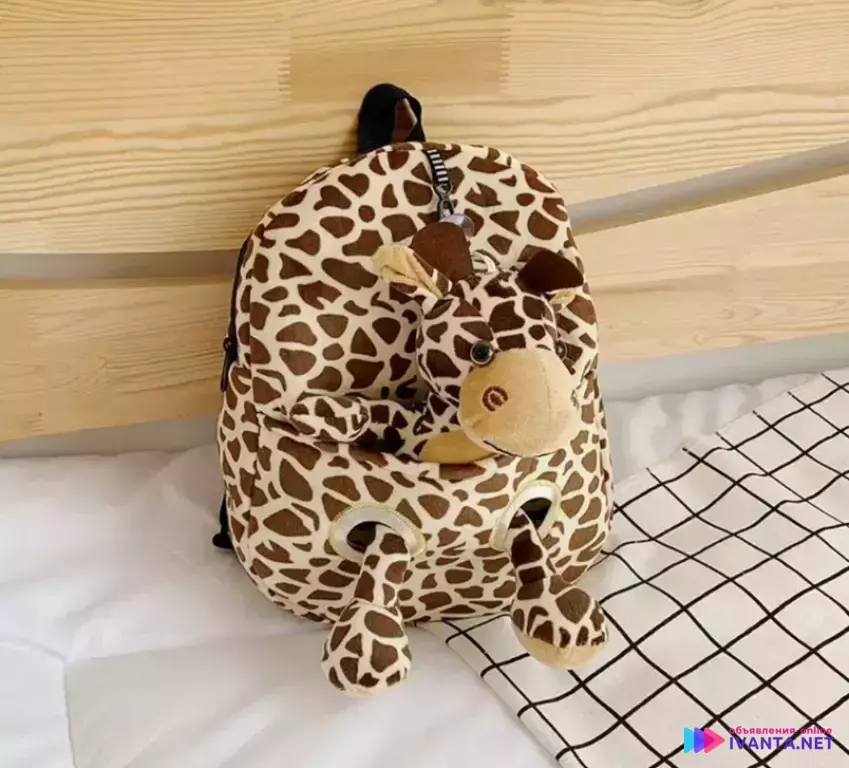 Детский новый рюкзак с игрушкой