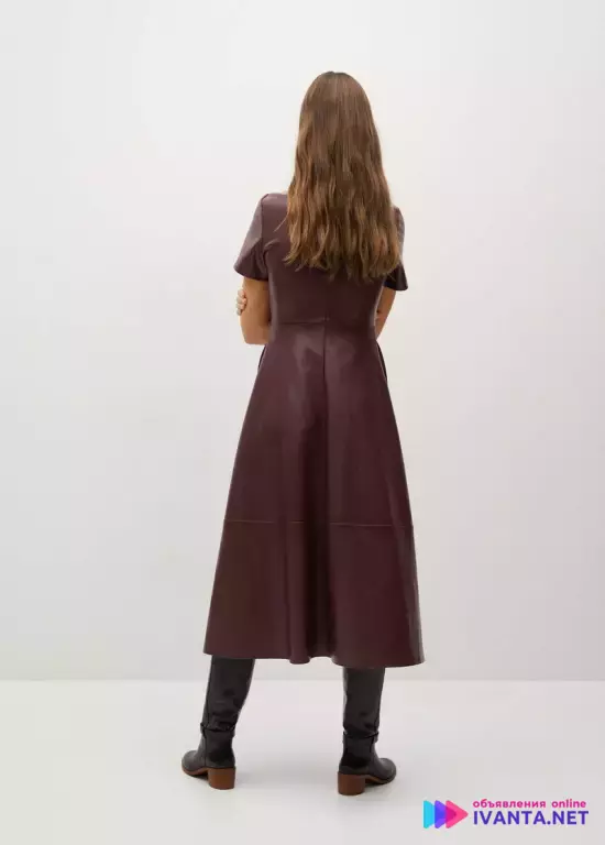 Кожаное платье Mango!