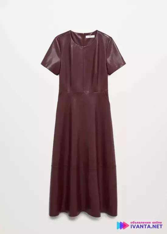 Кожаное платье Mango!